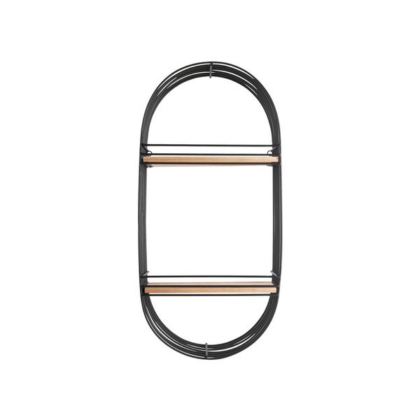 Melns sienas plaukts Leitmotiv Oval-image-2