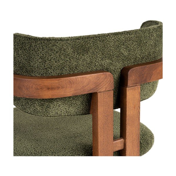 Tumši zaļš ēdamistabas krēsls ar roku balstiem Toscana – Kalune Design-image-4