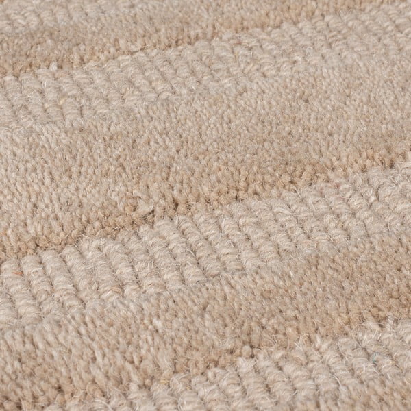 Bēšs ar rokām darināts vilnas paklājs 120x170 cm Zen Rectangles – Flair Rugs-image-2