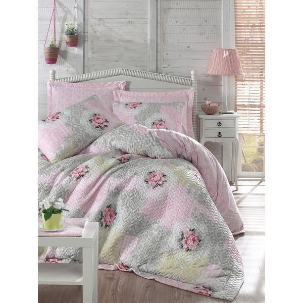 Guļamistabas komplekts Melani Four Seasons Pink, 220 x 230 cm