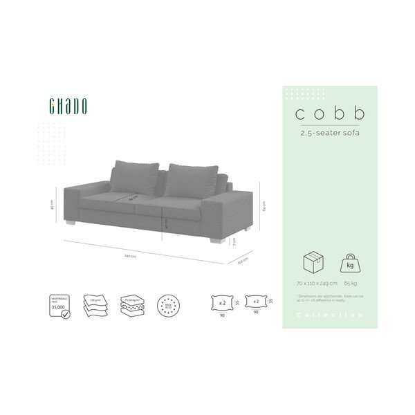 Tumši pelēks dīvāns Ghado Cobb-image-2