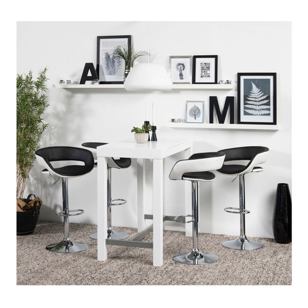 2 melnbaltu bāra krēslu komplekts Actona Grace-image-3