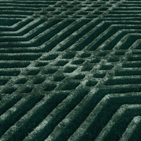 Zaļš vilnas paklājs Flair Rugs Diamonds, 160 x 230 cm-image-2