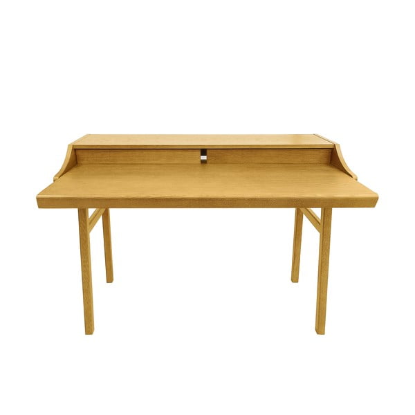 Darba galds ar ozolkoka imitāciju ar izvelkamu virsmu 44x115 cm Carteret – Woodman-image-3