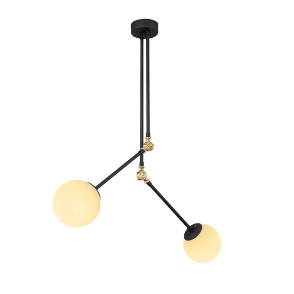 Melna metāla piekaramā lampa Opviq lights Froso-image-2