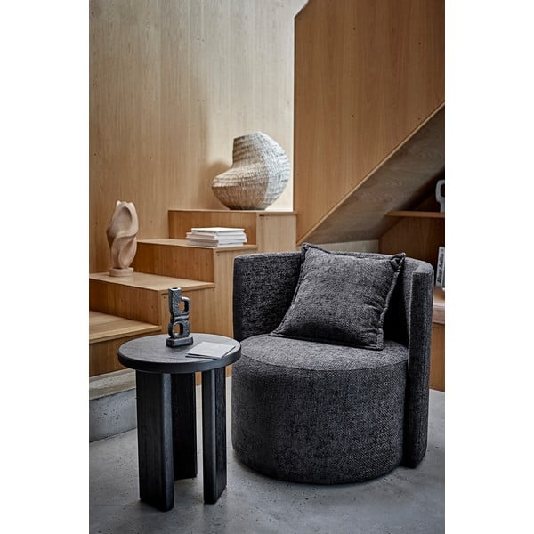 Apaļš sānu galdiņš ar egles koka imitāciju ø 40 cm Mimola – Bloomingville-image-1