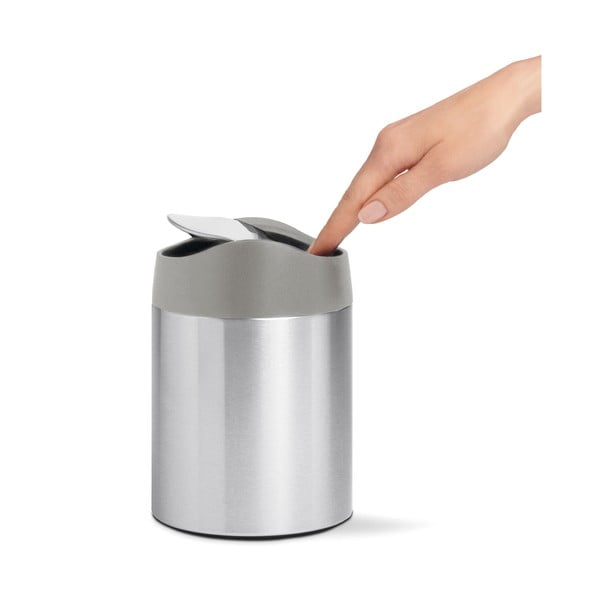 Nerūsējošā tērauda atkritumu tvertne 1,5 l Mini – simplehuman-image-2