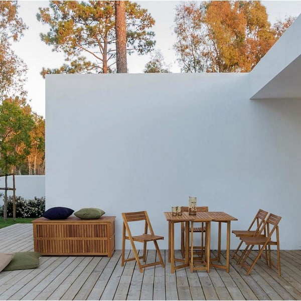 Dabīga toņa koka dārza uzglabāšanas kaste Noemi  – Bizzotto-image-1