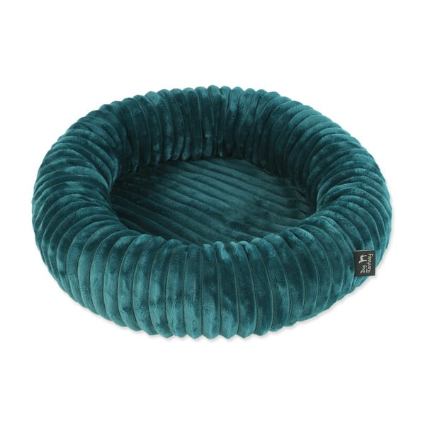 Tumši zaļa mājdzīvnieku gulta suņiem ø 40 cm Dog Fantasy Stripe – Plaček Pet Products