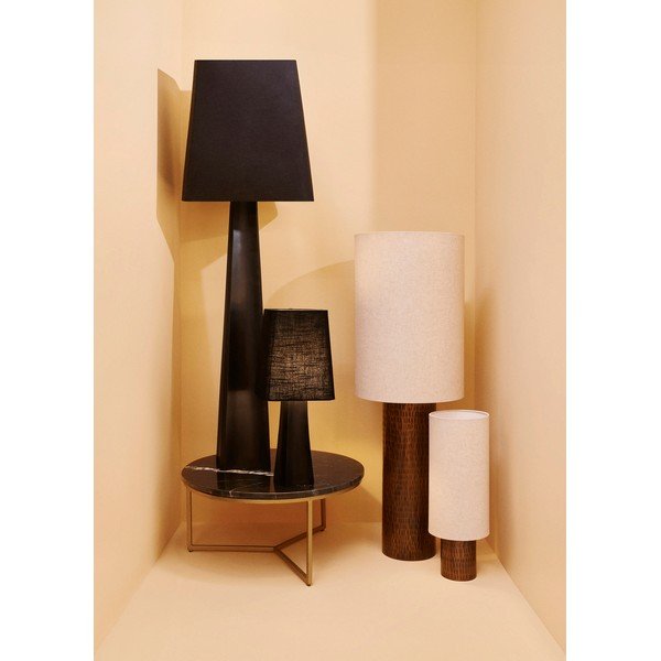 Melna stāvlampa ar auduma abažūru (augstums 151 cm) Tripura – Bizzotto-image-1