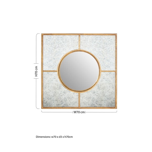 Sienas spogulis 70x70 cm Zariah – Premier Housewares-image-2