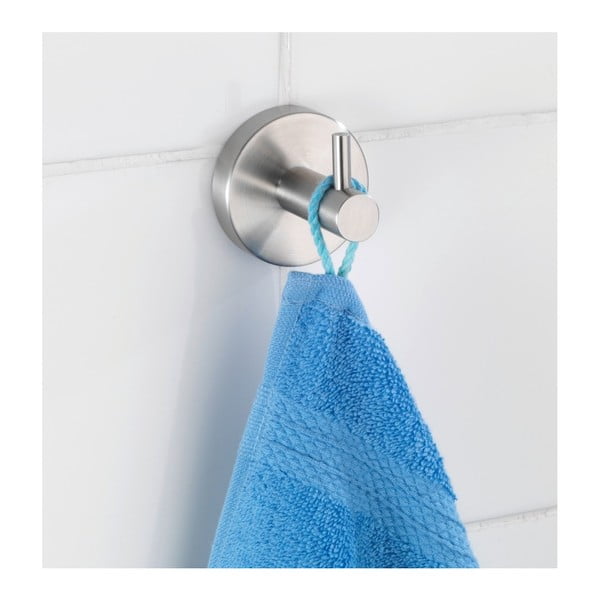 Matētas sudraba krāsas nerūsējošā tērauda sienas āķis Bosio – Wenko-image-2