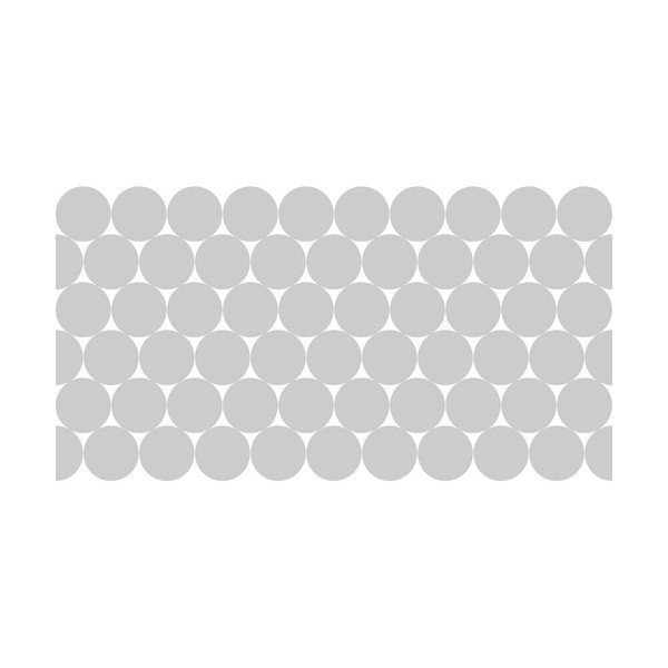 Logu uzlīmes (50 gab.) 10x10 cm Clackout Circle – Ambiance-image-2