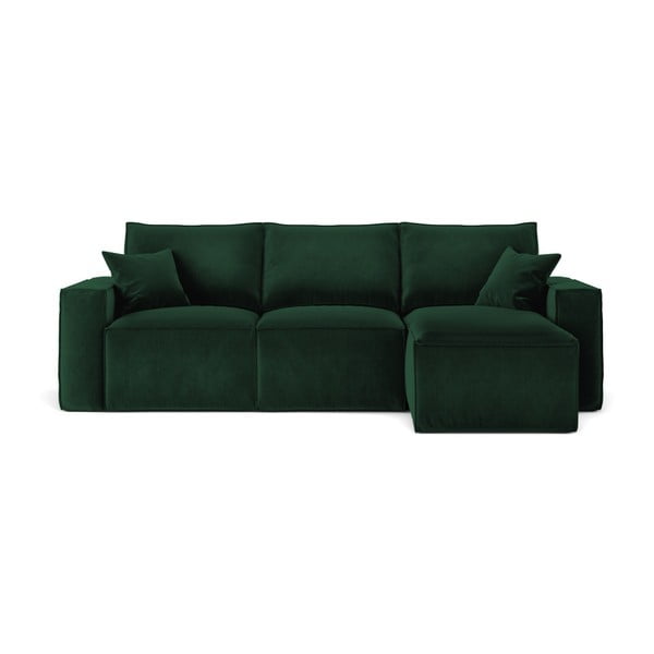 Zaļā stūra dīvāns Cosmopolitan Design Florida, labais stūris