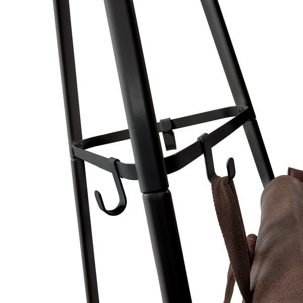 Melns mēteļu pakaramais Kave Home Stearn, augstums 183 cm-image-2