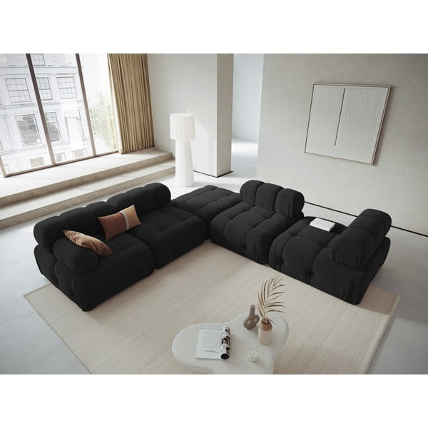Melns modulārais dīvāns Ferento – Cosmopolitan Design-image-1