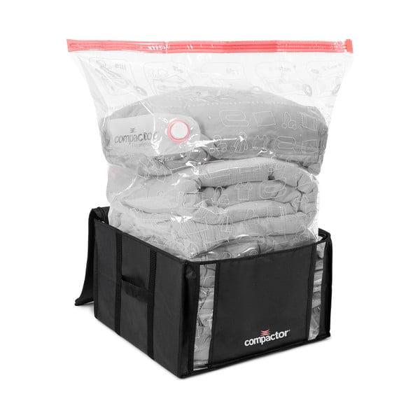 Melna drēbju uzglabāšanas kaste Compactor XXL Black Edition 3D Medium, 125 l-image-3