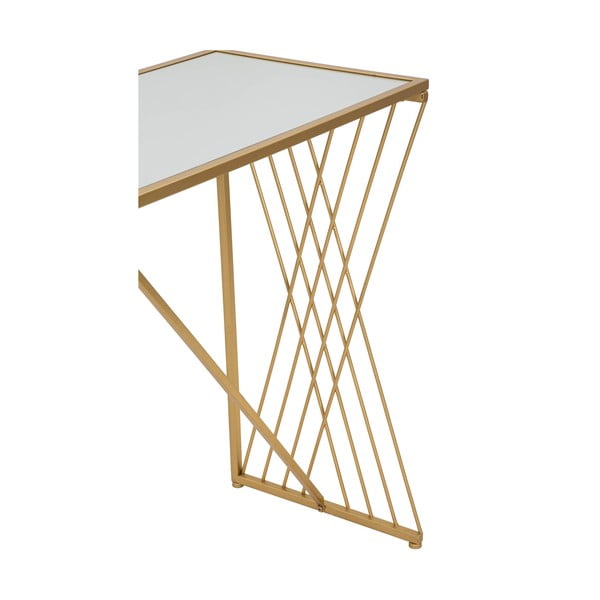 Zelta krāsas konsoles galds 40x120 cm Easy – Mauro Ferretti-image-2