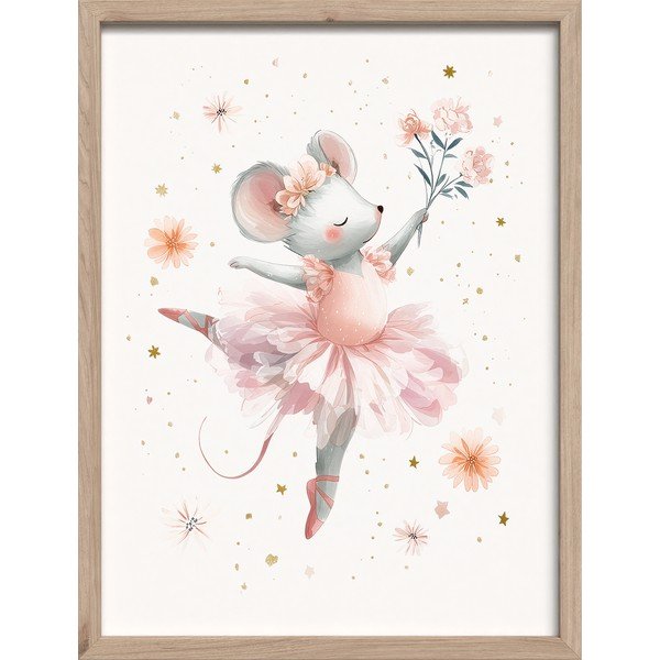 Bērnu plakāts 30x40 cm Mouse Ballerina – Styler