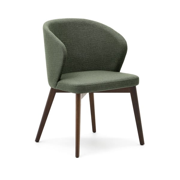Tumši zaļš polsterēts ēdamistabas krēsls Darice – Kave Home