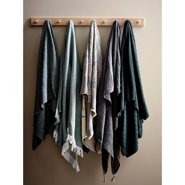 Pelēks kokvilnas pleds Södahl Maja, 130 x 170 cm-image-3