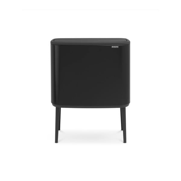 Matēti melna ar pieskārienu atverama tērauda atkritumu tvertne 36 l Bo Touch Bin – Brabantia-image-4