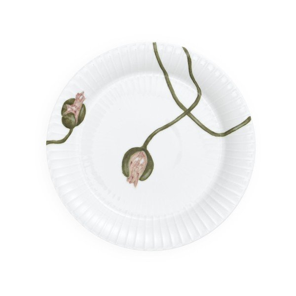 Balts porcelāna šķīvis Kähler Design Hammershøi Poppy, ø 19 cm-image-2