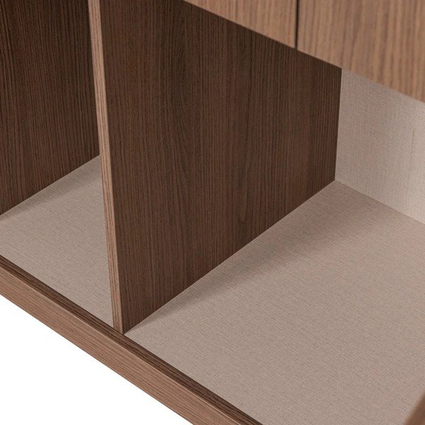 Tumša dabīga toņa modulārais skapis 80x215 cm Build – WOOOD-image-4
