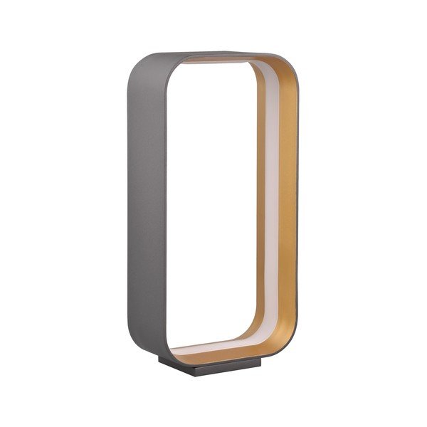 Melna LED galda lampa ar balss vadību/ar mobilās lietotnes vadību un metāla abažūru (augstums 41 cm) Cizione – CINQUE-image-1