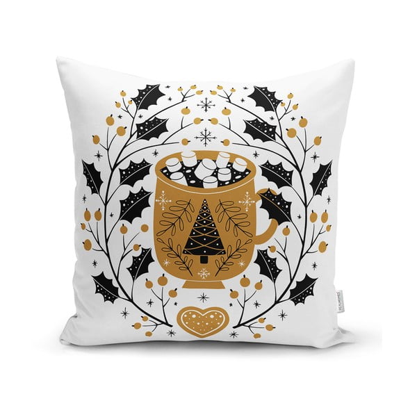 Spilvendrāna ar Ziemassvētku motīvu 43x43 cm Golden Illustration – Mila Home