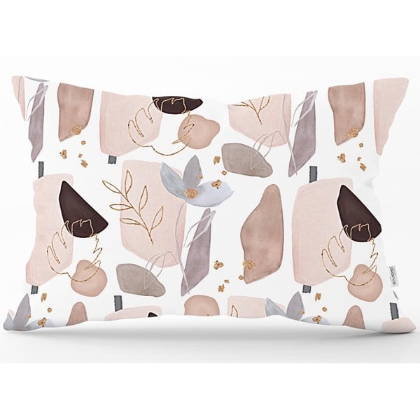 Spilvendrāna Minimalist Cushion Covers Soft Color Leaves, 35 x 55 cm