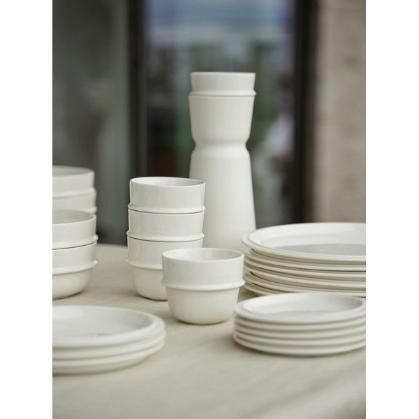 Krēmkrāsas porcelāna šķīvis ø 24 cm Eau – Zone-image-3