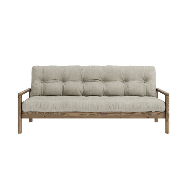 Bēšs lina salokāms dīvāns 205 cm Knob – Karup Design