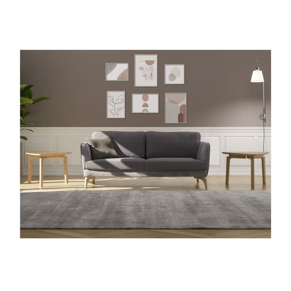 Tumši pelēks dīvāns Ndesign Giza, platums 190 cm-image-4