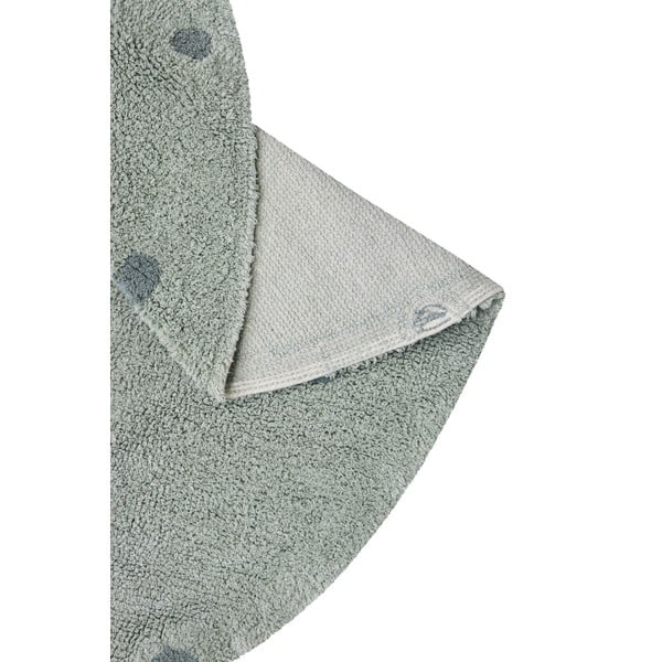 Gaiši zaļš mazgājams/ar rokām darināts kokvilnas bērnu paklājs ø140 cm Round Dot Blue Sage – Lorena Canals-image-4