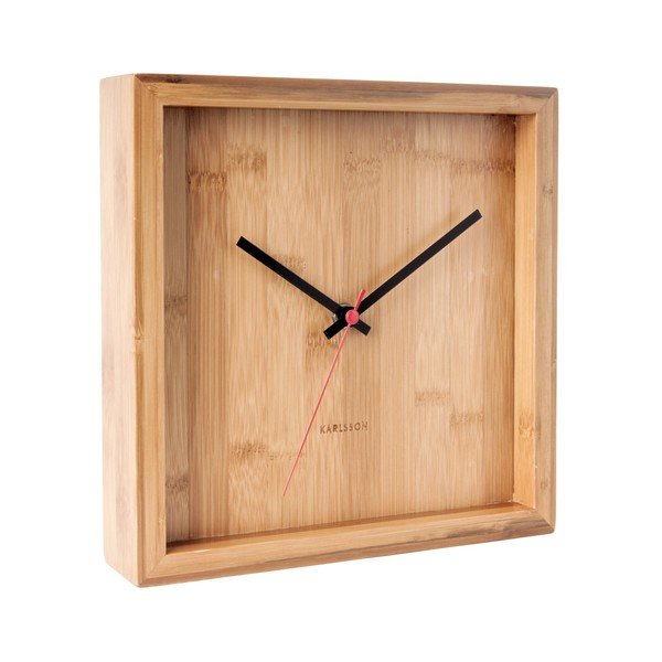 Bambusa sienas pulkstenis Karlsson Franky, platums 25 cm-image-1