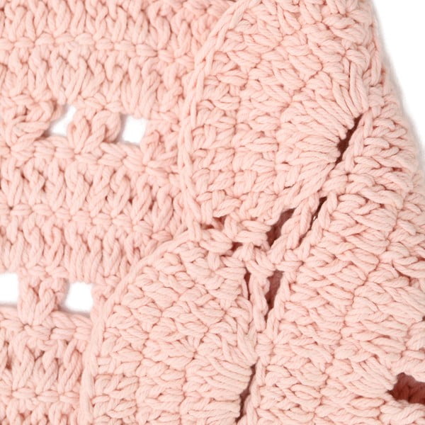 Rozā ar rokām darināts paklājs Nattiot Alma, ø 120 cm-image-4