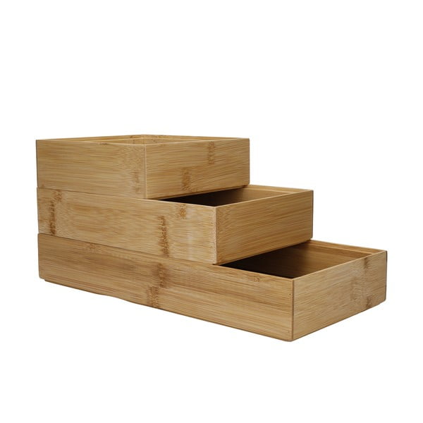 Bambusa atvilktņu organizatori (3 gab.) Copco – Kitchen Craft-image-3