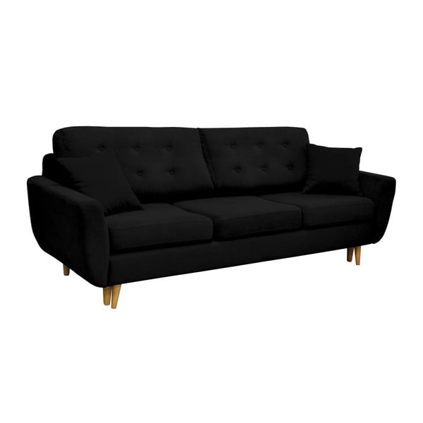 Melns trīsvietīgs dīvāns trīsvietīgs Cosmopolitan dizains Barcelona-image-1