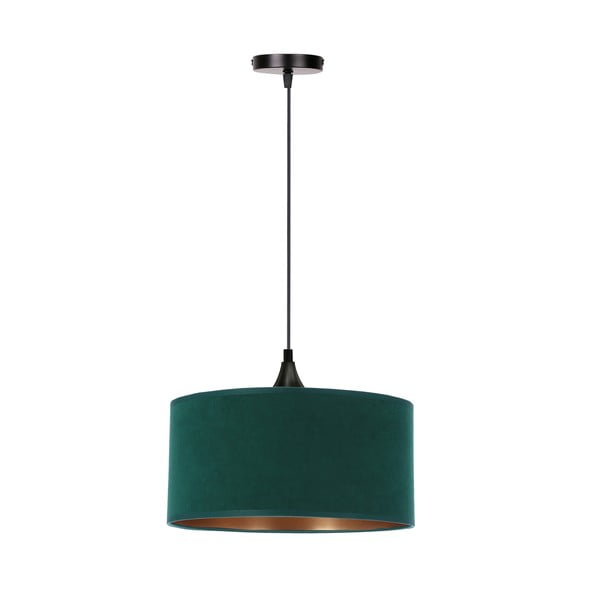 Zaļganzila piekaramā lampa ar auduma abažūru ø 30 cm Maloto – Candellux Lighting