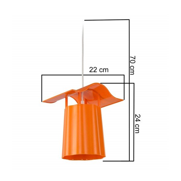 Oranža piekaramā āra lampa Homemania Decor Luciana-image-1