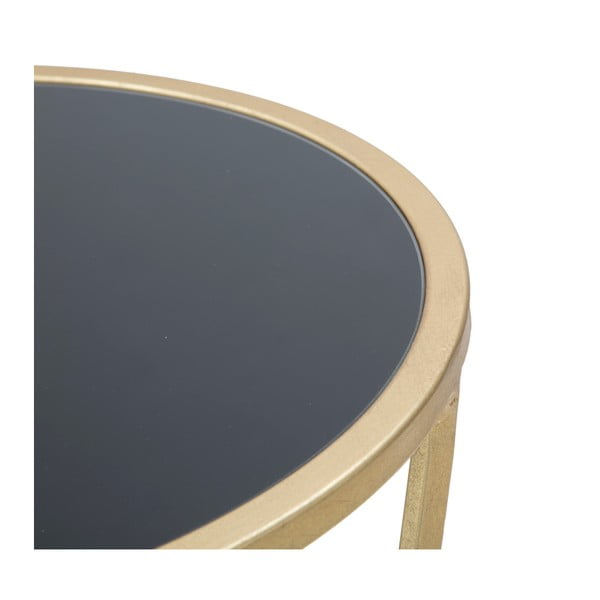 Mauro Ferretti Glam Simple melns un zeltains izvelkamais galds, augstums 75 cm-image-3