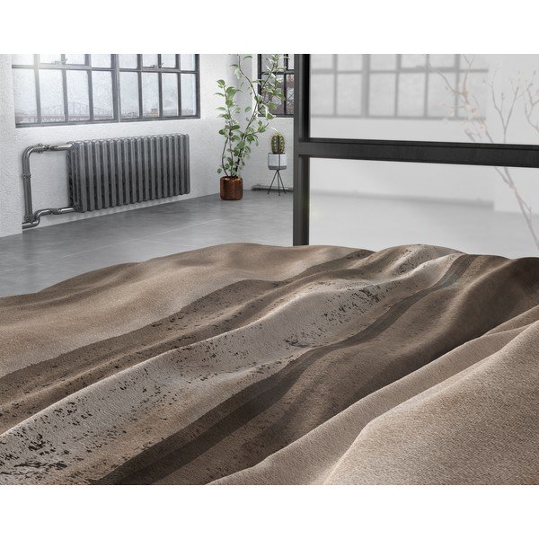 Brūna flaneļa gultasveļa Sleeptime Marcus Taupe, 140 x 220 cm-image-3