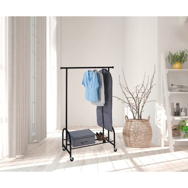 Melns metāla drēbju pakaramais Wenko Profi-image-1