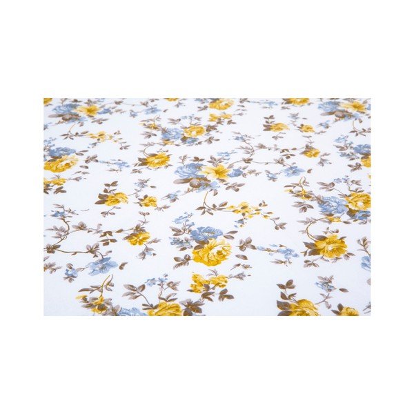 Gaiši smilškrāsas elastīgas kokvilnas palagi un spilvendrānas komplekts Fitted Sheet Kasso, 100 x 200 cm-image-1