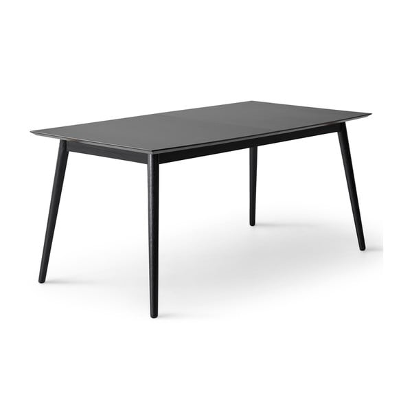 Melns izvelkams ēdamgalds ar melnu galda virsmu 90x165 cm Meza – Hammel Furniture