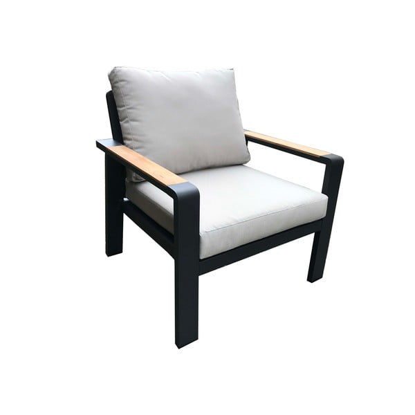 Pelēks alumīnija dārza atpūtas komplekts 5 personām Rotterdam – Rojaplast-image-3