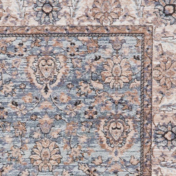 Zils/krēmkrāsas celiņa paklājs 80x300 cm Vintage – Think Rugs-image-3