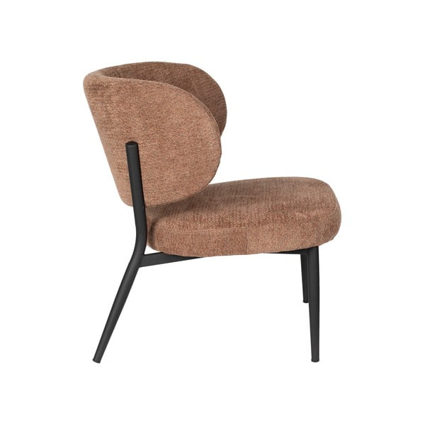 Oranžs/brūns atpūtas krēsls Sanne – White Label-image-3