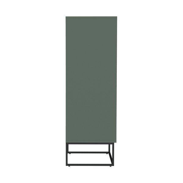 Pelēki zaļa augsta kumode 60x127 cm Lipp – Tenzo-image-3